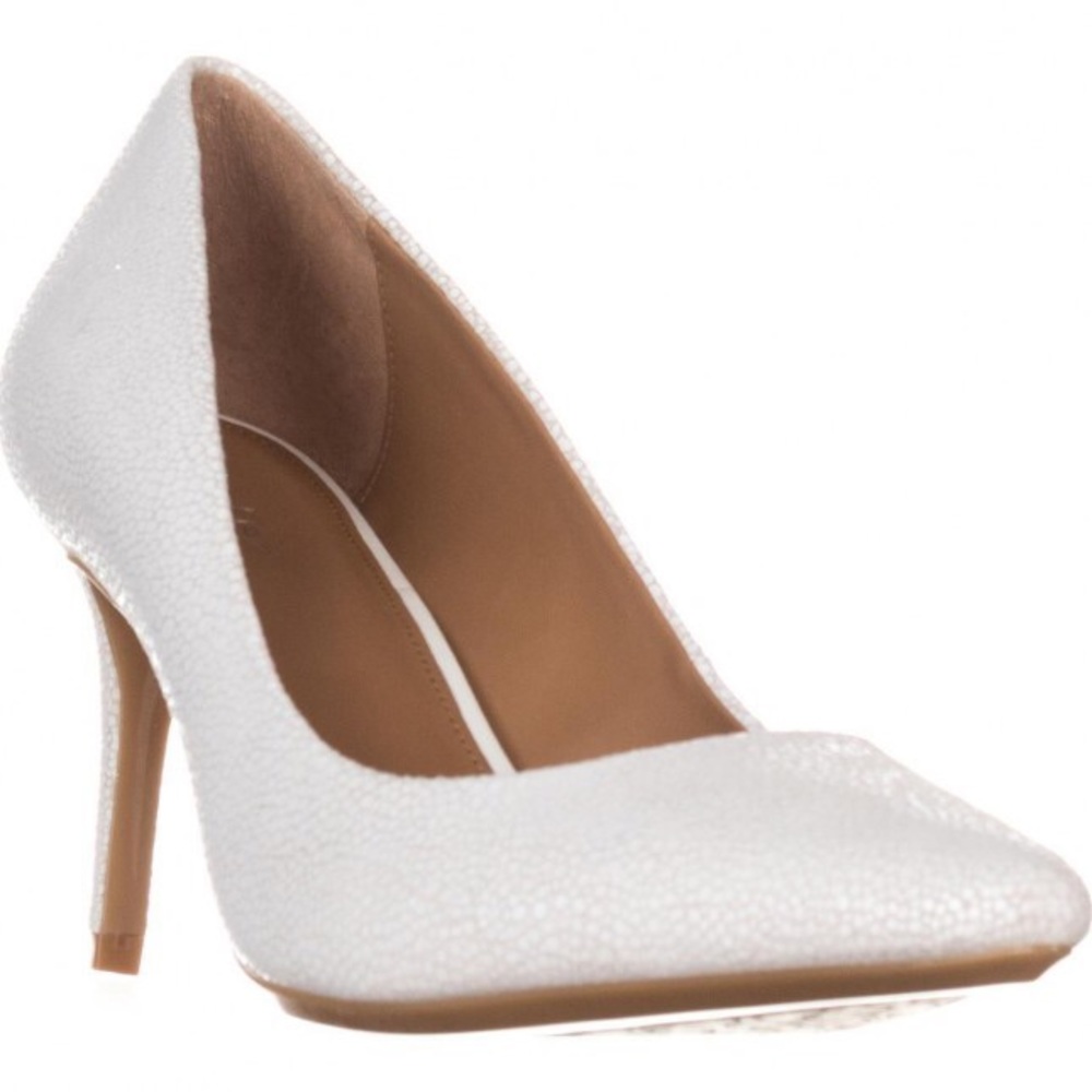 Calvin Klein White Gayle Pumps